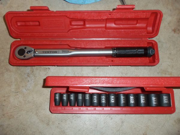 Tekton Torque Wrench and Sockets