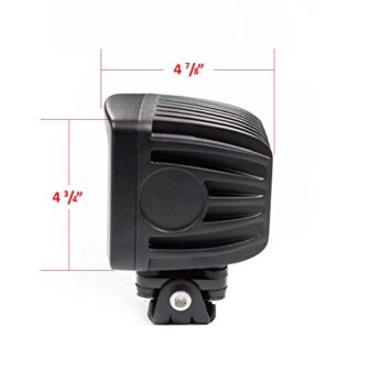 ATP 5 Inch Square 60W CREE LED Work Light for Off Road Trucks Boat Farm with Wiring Harness and Mount - Image 4