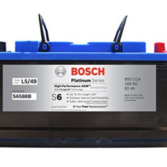 Bosch S6588B S6 Flat Plate AGM Battery