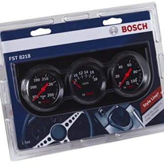 Bosch SP0F000054 Style Line 2" Triple Gauge Kit (Black Dial Face, Black Bezel) - Image 4