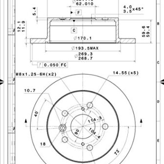Magneti Marelli by Mopar 1AMVR20132 Disc Brake Rotor - Image 3