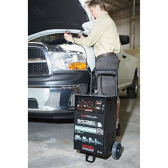 Schumacher 200/100/40/10/2 Amp Wheeled Battery Charger - Image 3